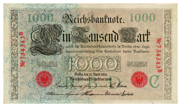 1000 Reichsmark Banknote