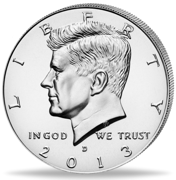 Halber Dollar Kennedy - Vorderseite Münze