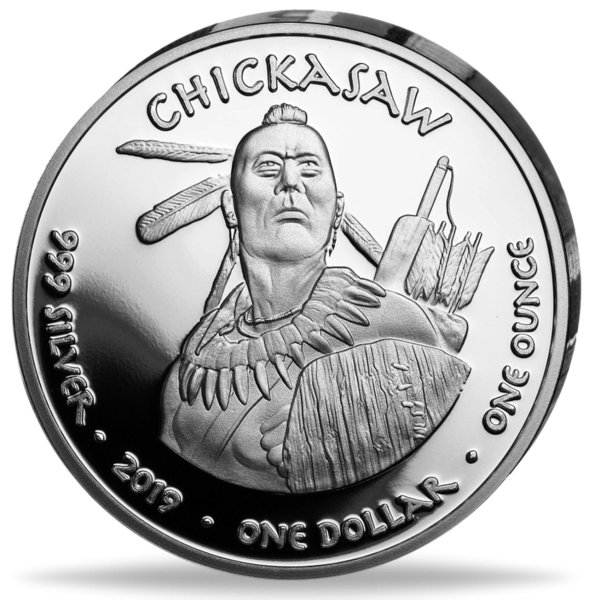 1 Dollar Chickaswa Alabama - Vorderseite Münze