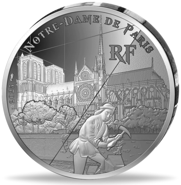 10 Euro Notre Dame - Münze Vorderseite