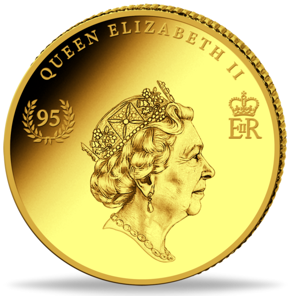 Elizabeth II Gold Gedenkpraegung - Vorderseite Münze