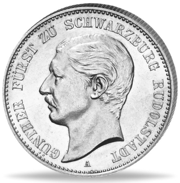 2 Mark „Fürst Günther Viktor“ 1898 - Silber - Münze Vorderseite