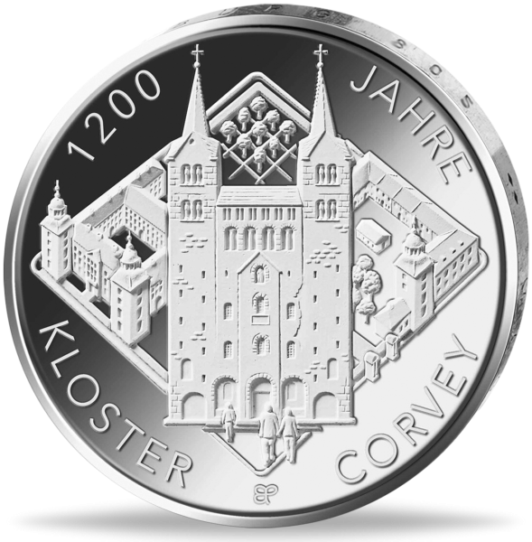 20 Euro 1200 Jahre KLoster Corvey - Vorderseite Münze