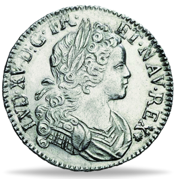 Ecu de Navarre Ludwig XV - Vorderseite Münze