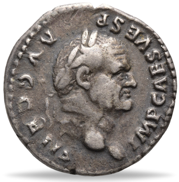 Römisches Reich, Denar 73, Kaiser Vespasian - Vorderseite