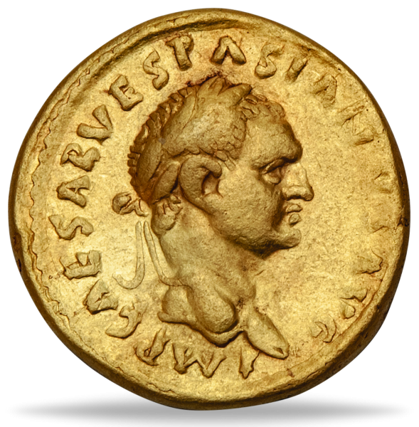 RÖM.REICH, Vespasian, AV Aureu - Münze Vorderseite