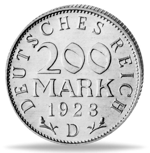 200 Mk Inflation Alu 1923 - Münze Vorderseite