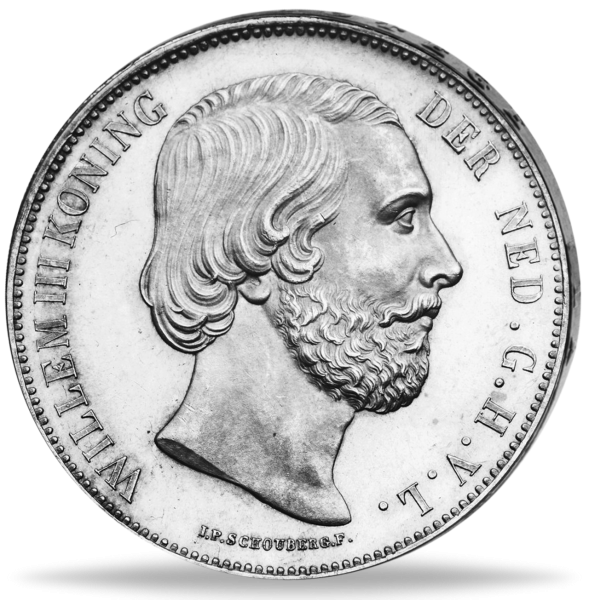 2_5 Gulden Wilhelm III - Vorderseite Münze