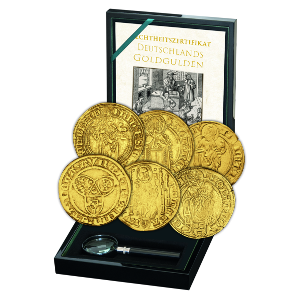 Goldgulden-Kollektion (6 Münzen) Altdeutschland - Gold - Kassette