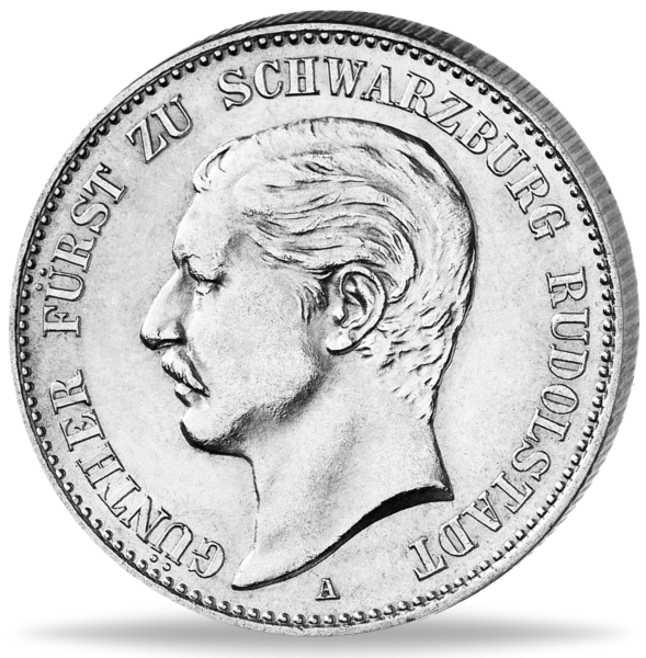 2 Mark Günther Viktor I.  - Jaeger 167 - Münze Vorderseite