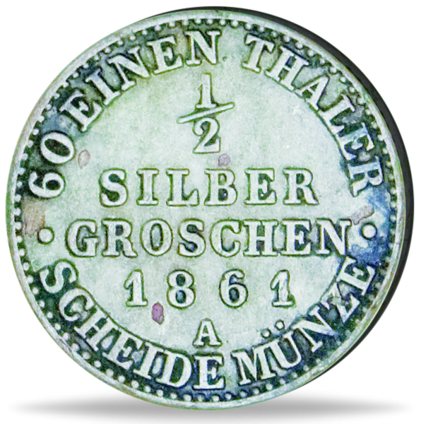 1/2 Silbergroschen - Münze Vorderseite