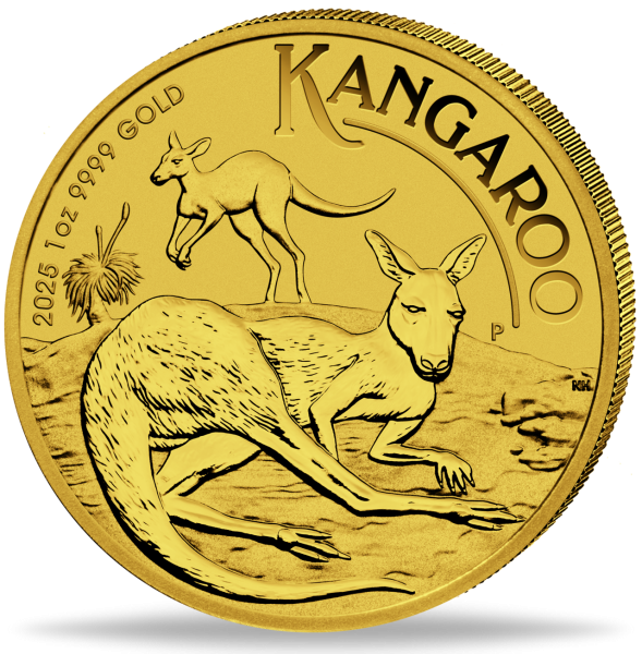 Australien 100 $ Dollar Känguru 1 Unze Gold 2025 - Münze Vorderseite