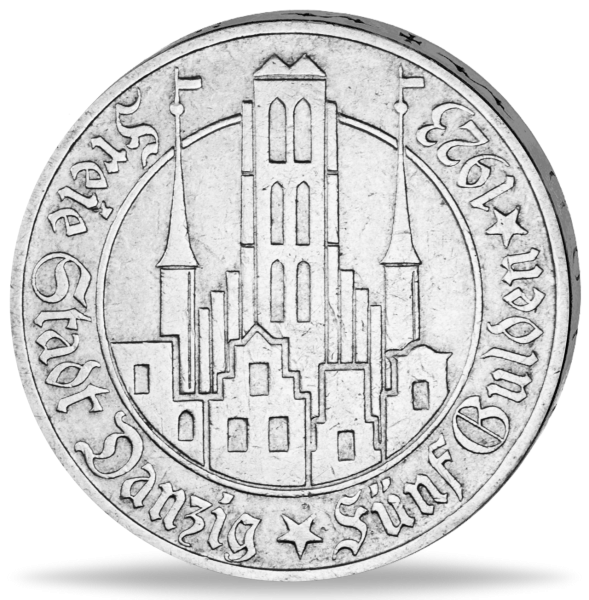 5 Gulden Danzig - Münze Vorderseite