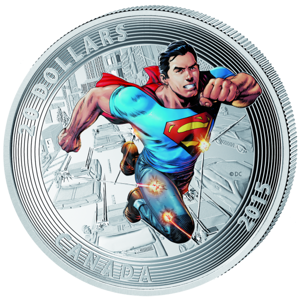 20 Dollar Iconic Superman - Münze Vorderseite