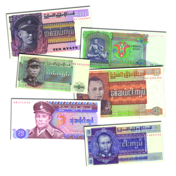 Banknotensatz „Burma“