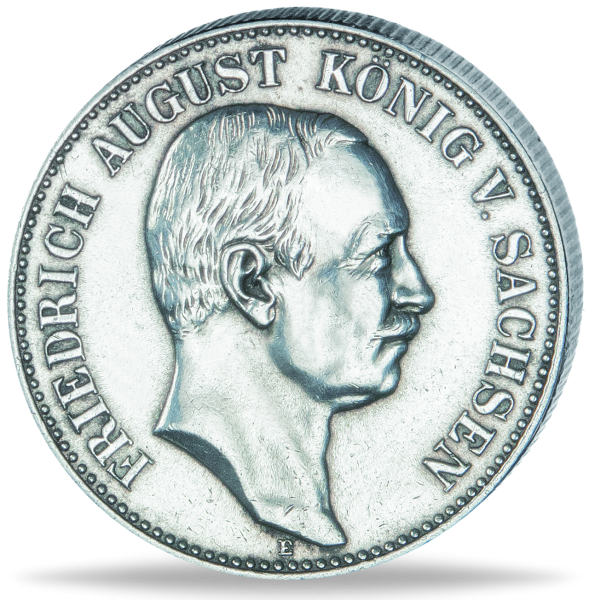 2 Mark Sachsen Fr.-August 1905-1914 - Münze Vorderseite