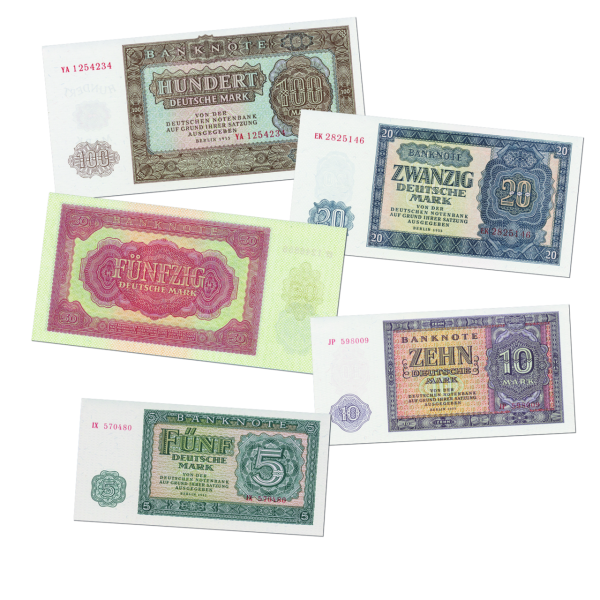 185 Mark-Banknotensatz DDR 1955