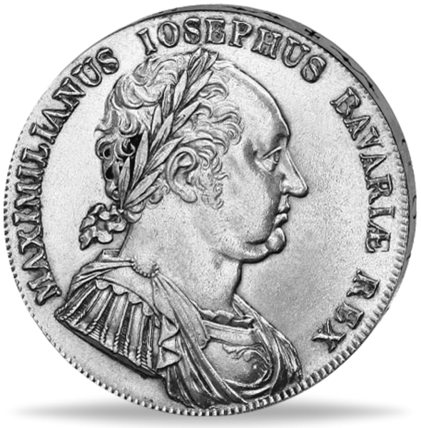 Konventionstaler 1818, König Maximilian I. (Thun 45) Silber - Münze Vorderseite