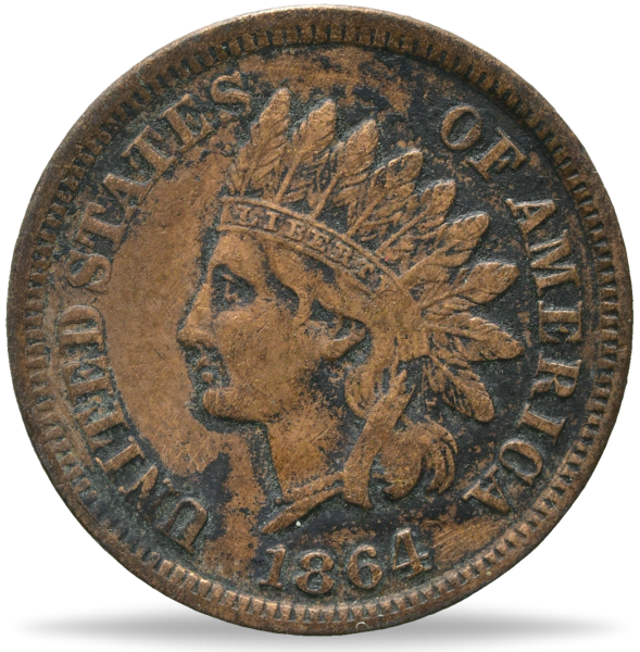 USA, Cent 1864, Indian Head Münze Vorderseite