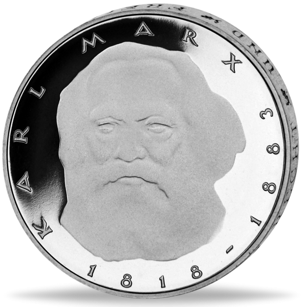 5 DM 1983 Karl Marx - Vorderseite deutsche BRD Münze