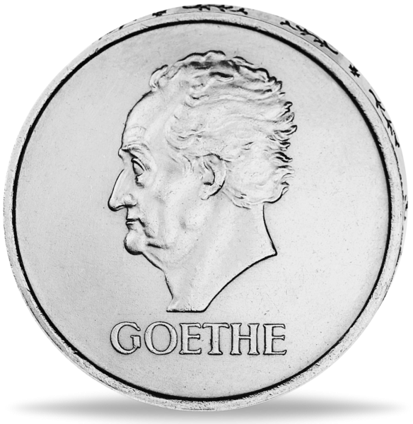 3 Reichsmark „Goethe - E“ 1932 - Silber - Münze Vorderseite