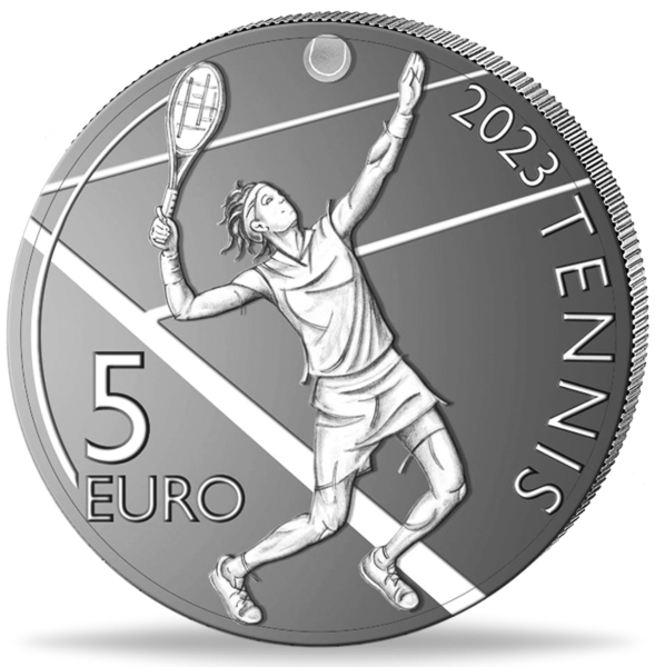 5 Euro International Tennis Open - Münze Vorderseite