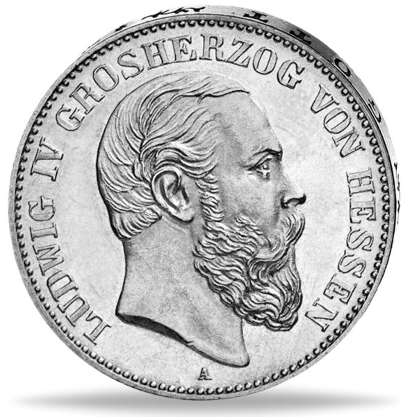 5 Mark Ludwig IV. - Hessen 1888 - Münze Vorderseite