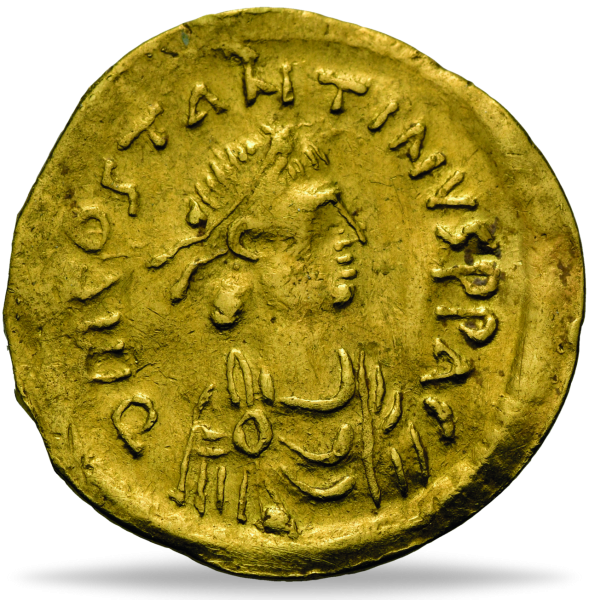 Byzanz, Semissis 578-582, Tiberius II. Constantinus - Gold Münze Vorderseite