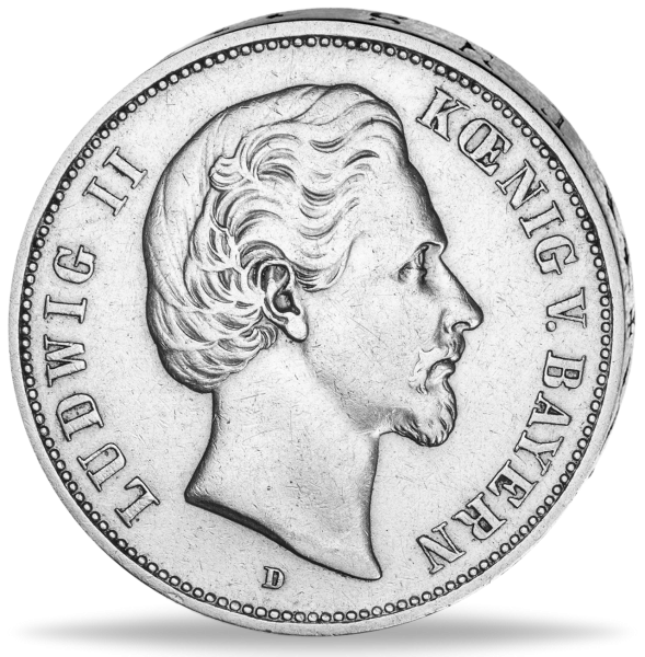 5 Mark Ludwig II. - Vorderseite Münze