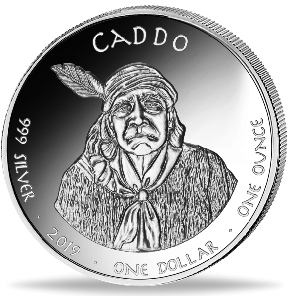 1 US-Dollar Caddo - Arkansas - Münze Vorderseite