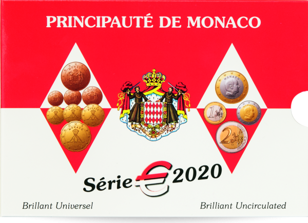 3,88 Euro-Kursmünzensatz „Monaco“ - Münzsatz Vorderseite