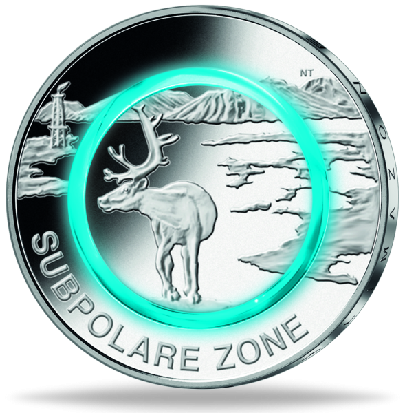 5 Euro Subpolare_Zone - Vorderseite Münze