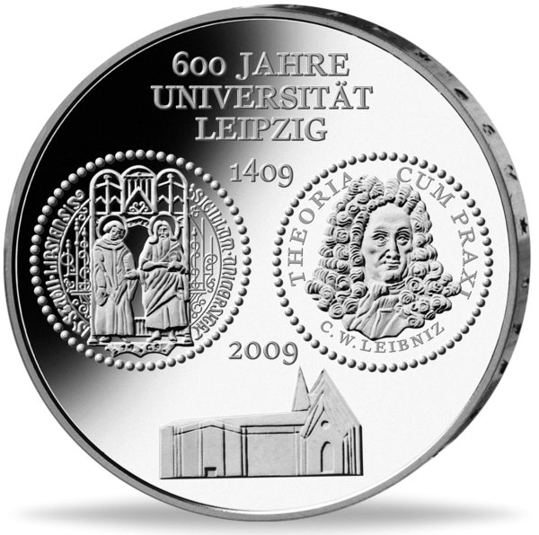 10 Euro Universität Leipzig - Münze Vorderseite