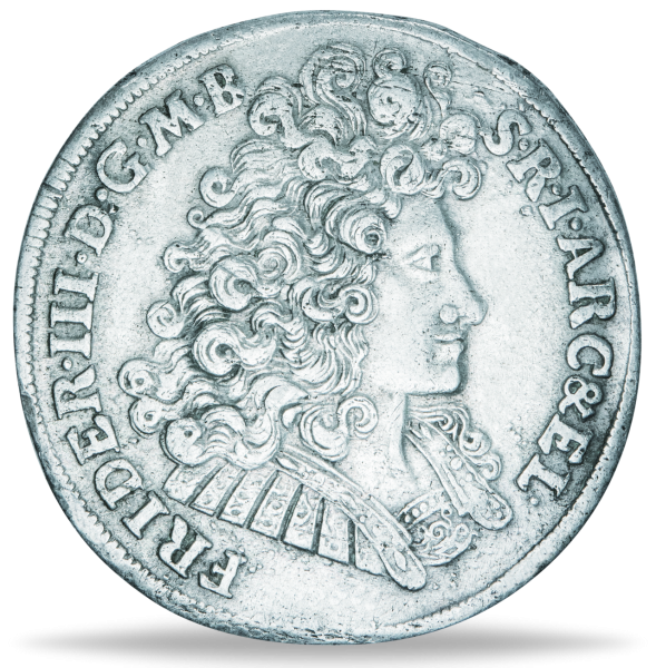 Gulden Friedrich III. als König - Münze Vorderseite