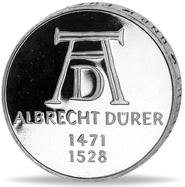 5 DM Albrecht Dürer - Münze Vorderseite