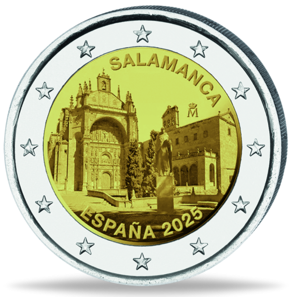 Spanien, 2 Euro Salamanca, 2025, bfr. - Münze Vorderseite