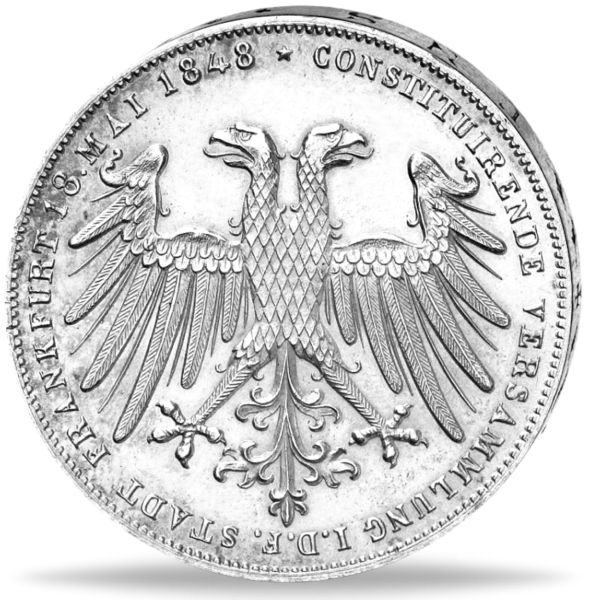 1 Doppelgulden Frankfurt - Münze Vorderseite