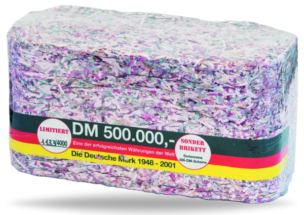 Banknotenblock 500.000 Deutsche Mark