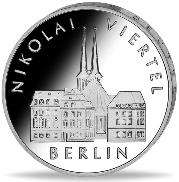 5 Mark Berlin Nikolaiviertel - Münze Vorderseite