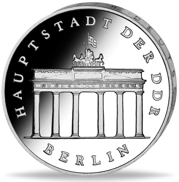 5 Mark der DDR Brandenburger Tor - Münze Vorderseite