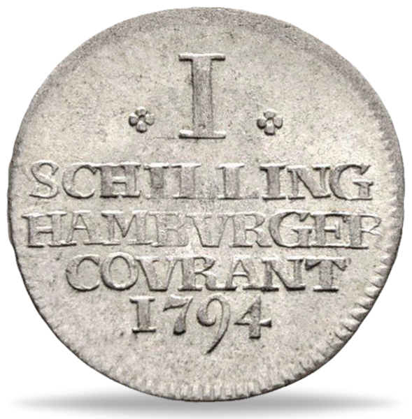 Hamburg Schilling 1778 bis 1819 - Vorderseite Münze