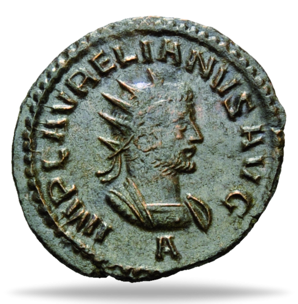 Römisches Reich Aurelian mit Vabalathus Antoninian - Münze Vorderseite