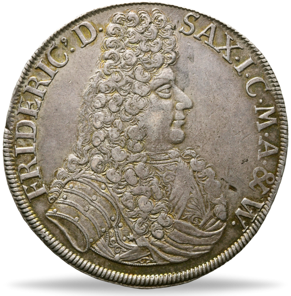 Sachsen-Gotha-Altenburg, Taler 1691, Herzog Friedrich I. Münze Vorderseite