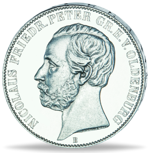 Vereinstaler Nicolaus Friedrich Peter Thun 241 - Münze Vorderseite