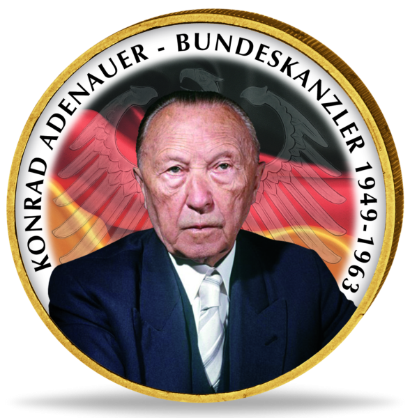 2 Euro Konrad Adenauer - Münze Vorderseite