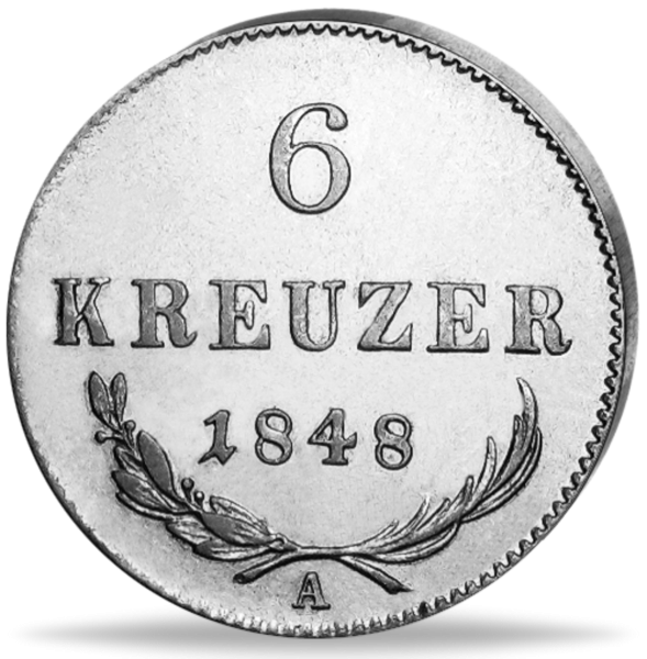 6 Kreuzer - Vorderseite Münze