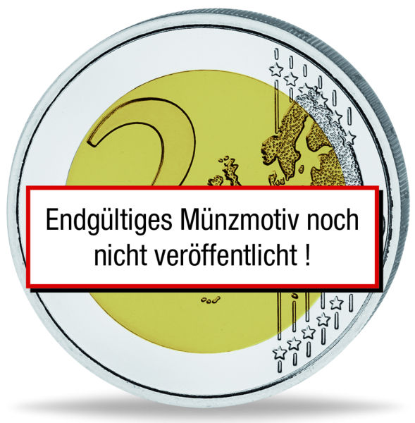 2 Euro Strohgärten, Litauen, 2024, bfr., mit Farbapplikation - Vorabbild