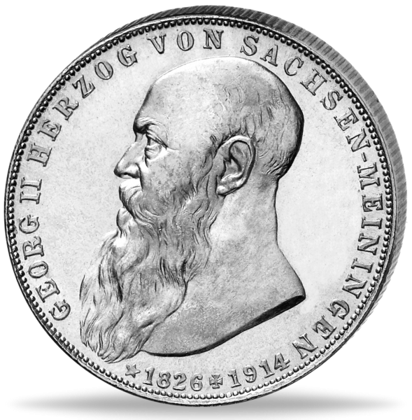 2 Mark 1915, Tod von Georg II.(Jaeger 154) - Münze Vorderseite