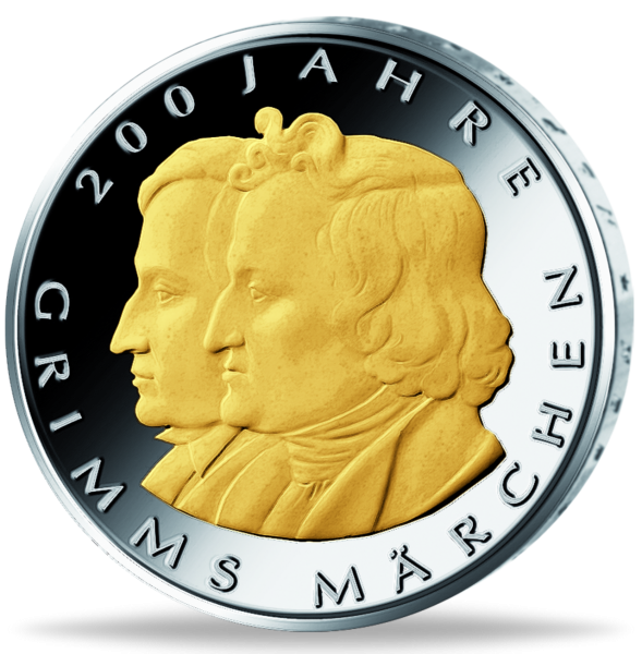 Deutschland 10 Euro „Grimms Märchen“ 2012 - vergoldet - Münze Vorderseite