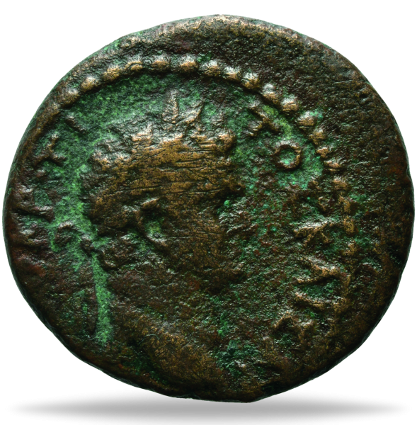 Römisches Reich, Judaea, AE 21 69-79, Titus als Caesar Münze Vorderseite